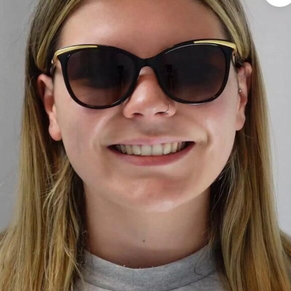 Ralph Lauren sunglasses 5203 1090T5 Black Plastic Sunglasses Brown Gradient - Picture 15 of 16